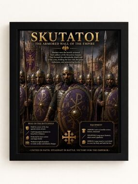 Skutatol The Armored Wall of the Empire  8x10 Framed A.I.Art Print